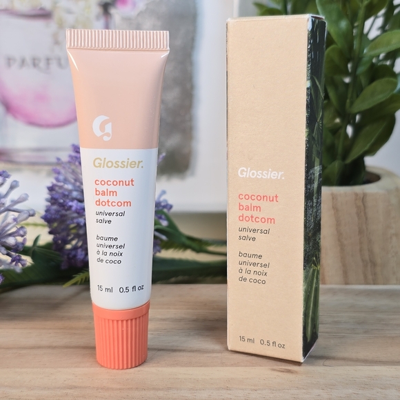 Glossier Coconut Balm Dotcom Universal Salve For Skin Full Size New - Picture 1 of 8